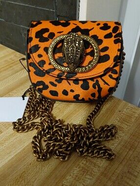 Kurt Geiger NWT Leopard Pony Fur Micro Chelsea W/Dustbag